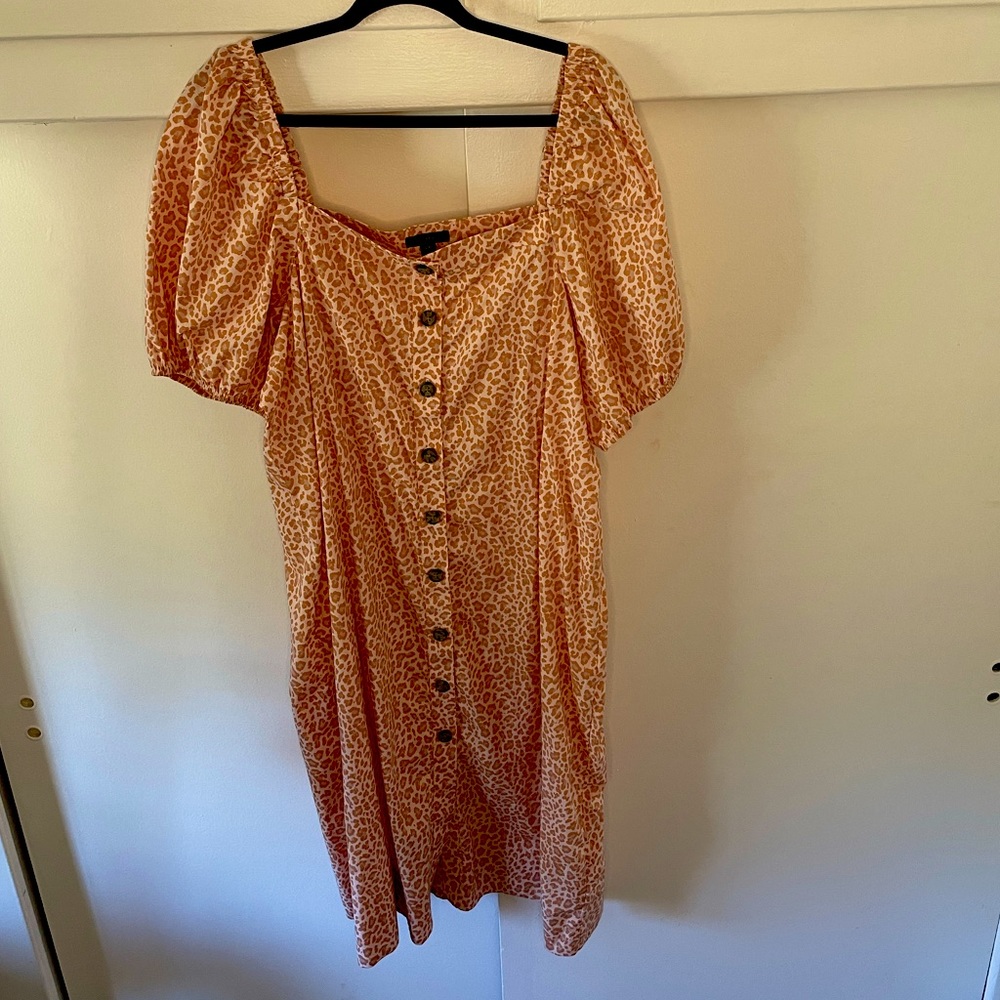 J crew cheetah print dress